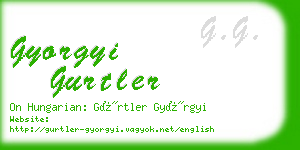 gyorgyi gurtler business card